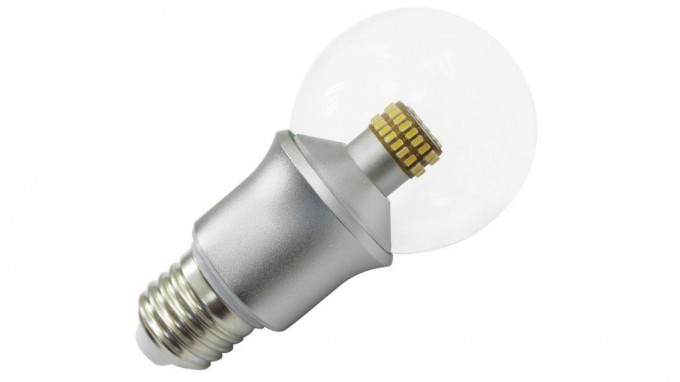LED-Leuchte in Kugelform E27-G60К 6W, klare G-A, ww